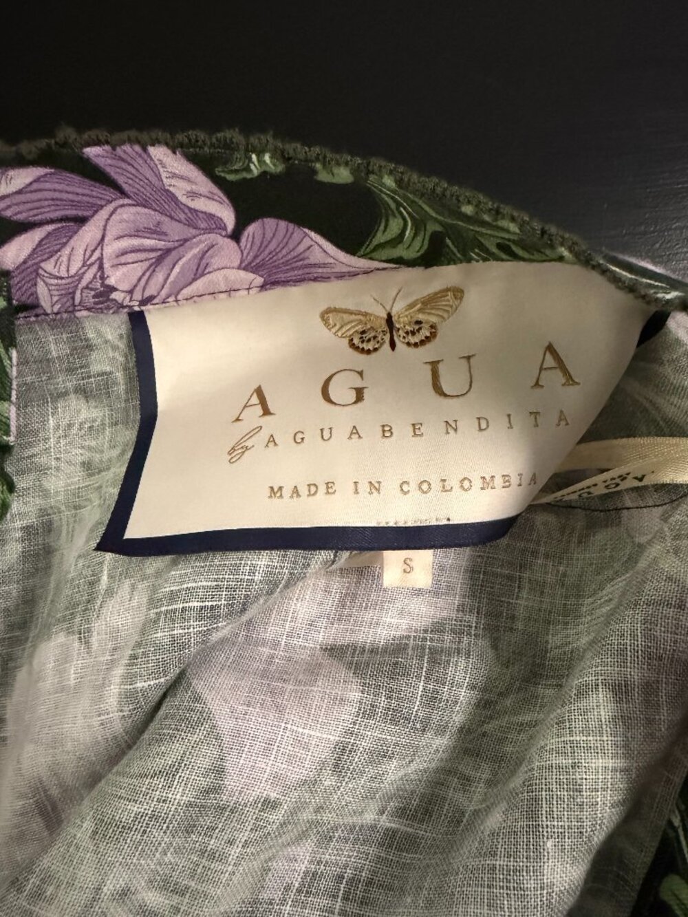 Agua by Agua Bendita S Toronjil Pleated Floral Linen Shorts - Picture 10 of 14